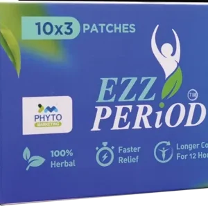 EZZ Period herbal cramp relief patch, pack of 3 strips